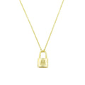 Love Locked Initial Necklace