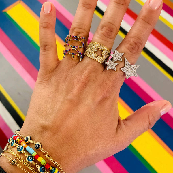 【SHALOM】BABY STAR RING Kids Enamel Star Ring – Baby Gold
