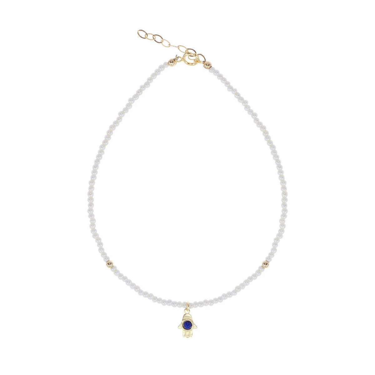 Tranquility In Reach Anklet in White
