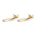 Chain Pave Bar Paired Studs