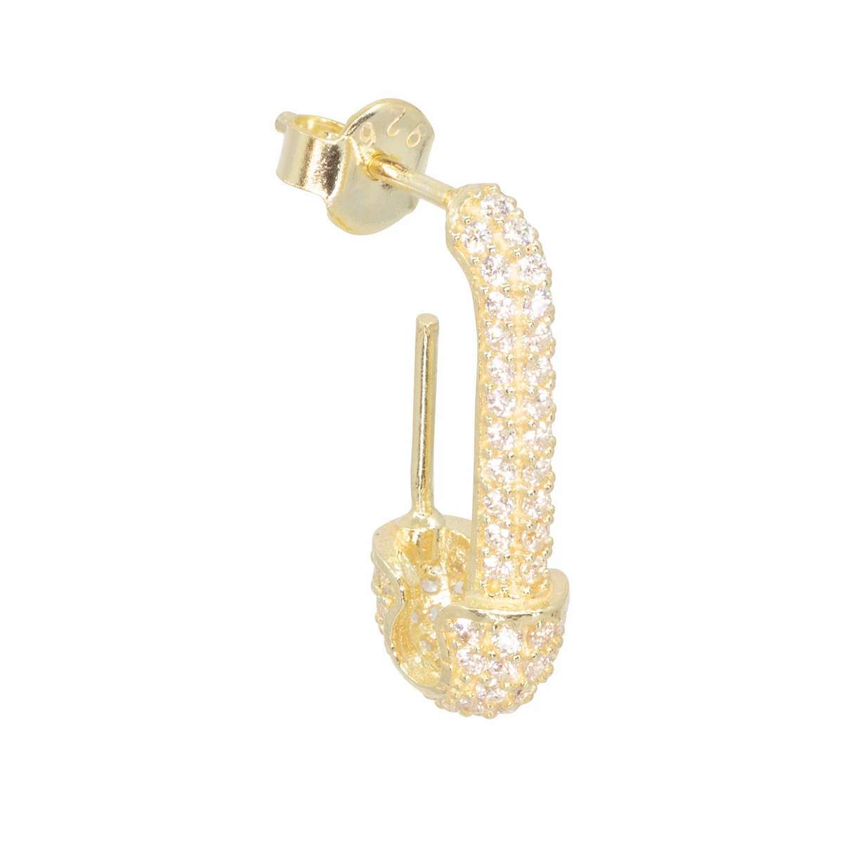Clear Safety Pin Stud