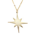 Golden 8 Pointer Star Necklace
