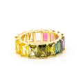 Emerald Ombre Rainbow Ring
