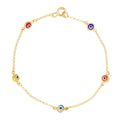 Graceful Eyes Bracelet (14K Gold)