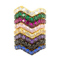 Champagne Zig Zag Ring