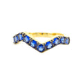 Sapphire Zig Zag Ring