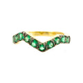 Emerald Zig Zag Ring