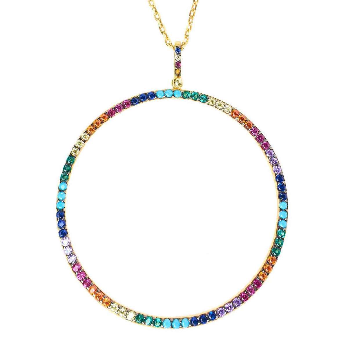 Circular Rainbow Necklace