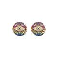 Multicolor Eye Paired Studs