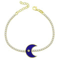 Deep Ocean Crescent Bracelet