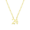 Numero Uno Number Personalized Necklace