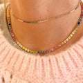 Rainbow Tennis Choker